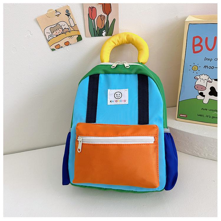 Cute Fashionable Child-friendly Pink Yellow Blue School Bag With Animal Prints
