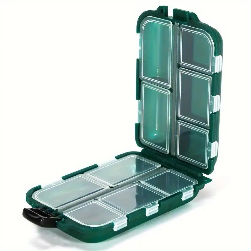 

Large Capacity Pill Organizer - Moisture-proof Portable Travel Medicine Box, Suitable for Storing Capsules of Various Sizes зелёный