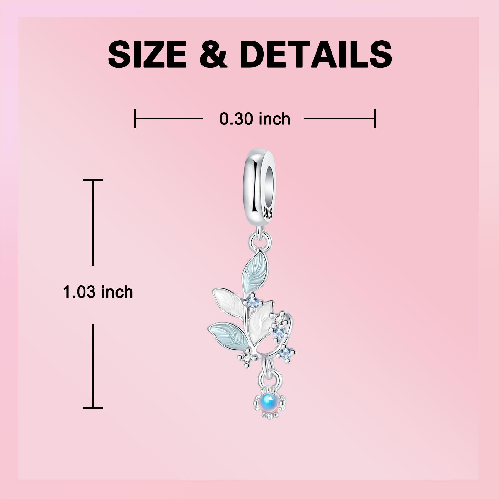 Медный Шарм-Подвеска Лист Бабочки Шармы Инкрустированные Цирконами Подвески Шармы Совместимые С Оригинальными Браслетами Ювелирные Изделия Сделай Сам Маркировка Подарок