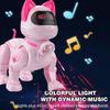 Programmable Remote Control Robot Cat for Kids Interactive Robotic Cat, RC Robot with Touch Sensing, LED Eyes, Dance