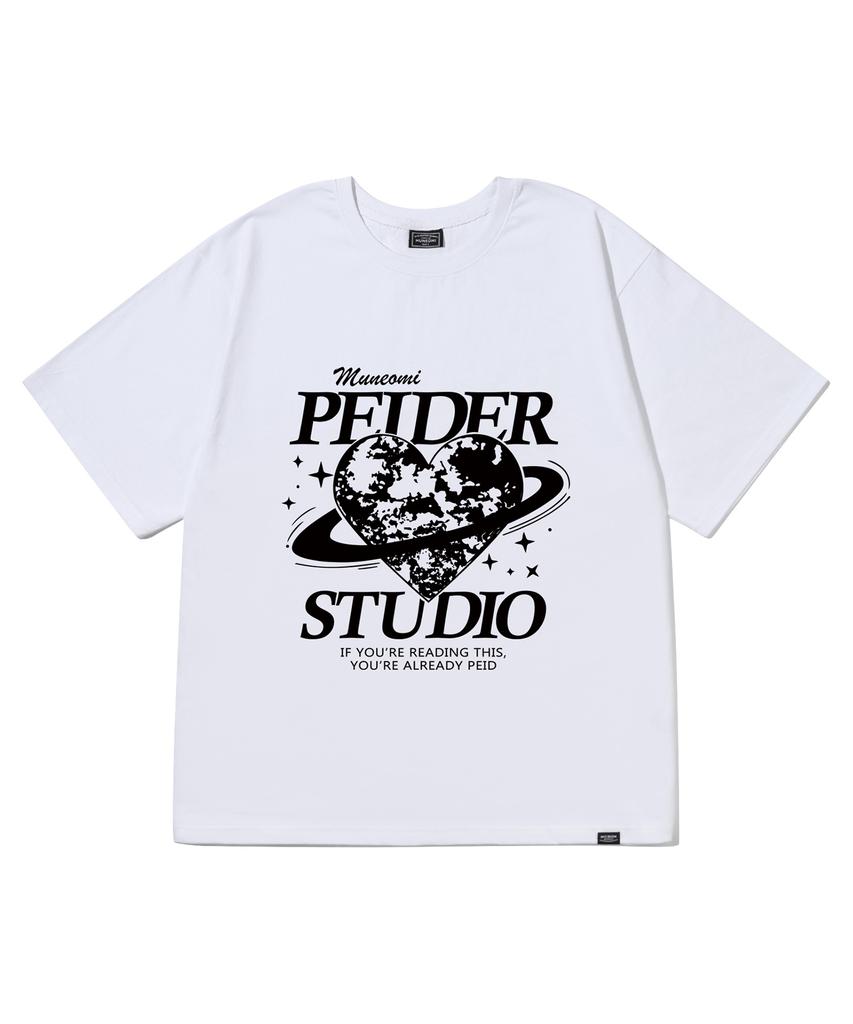Peideu Pd Studio White Short Sleeve T-Shirt