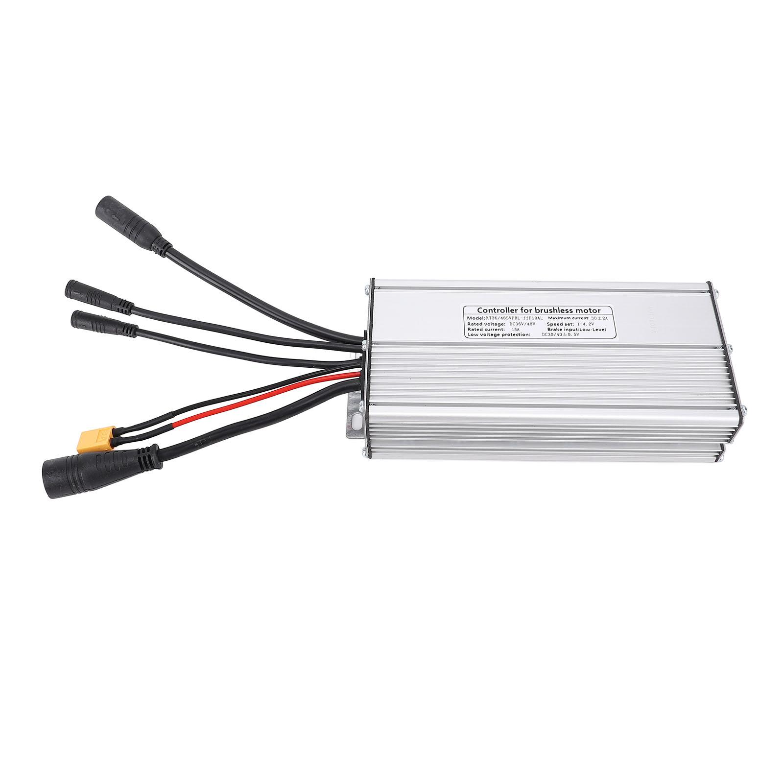

Sine Wave Controller 30A Aluminum Alloy Rain Proof Electric Bike Motor Speed Controller with 5 in 1