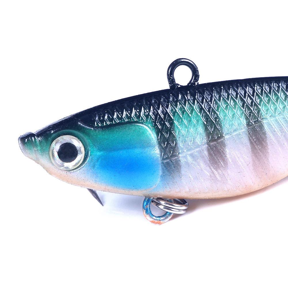 9.5CM 20G Winter Fishing Lure VIB Ice Fishing Lure Soft Inking Fishing Lure