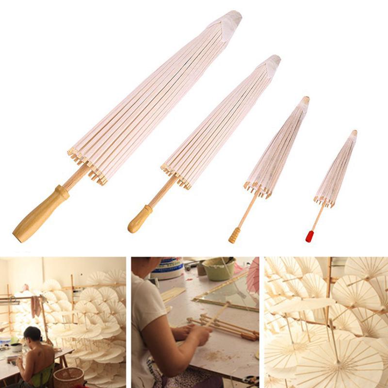 White Umbrella Bridal Cosplay DIY Craft Photo Prop Wedding Paper Party Decor