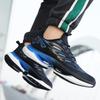 Men's Cross-Border Lightweight Dad Sneakers with Breathable Mesh & Popcorn Soles for Casual Running