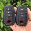 4 Button Silicone Car Remote Car Key Case Cover For Toyota Chr Hilux Fortuner Land Cruiser 200 Camry Corolla Crown Rav4 Highland