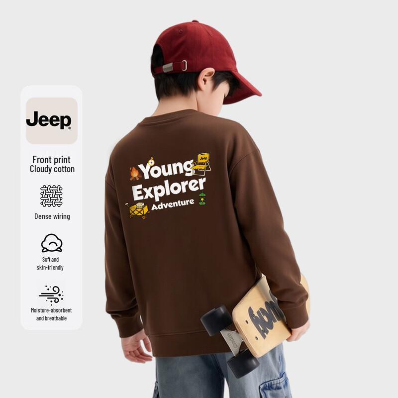 JEEP Kids Casual Crewneck Long-Sleeve Sweatshirt