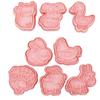 16Pcs Cartoon Farm Animals Biscuits Mold Cookie Stamps Set Fondant Biscuits Pastry Cookie Cutters for DIY Cake Baking