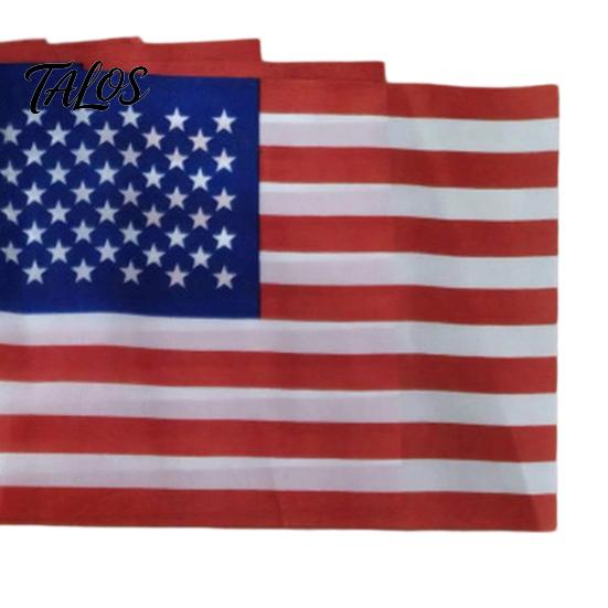 American Flag Stand Set, 5Pcs Celebration Flags with Poles And Fan-Shaped Bases for Wall Balcony Shop Fronts Outdoor Decor Patriotic Celebration