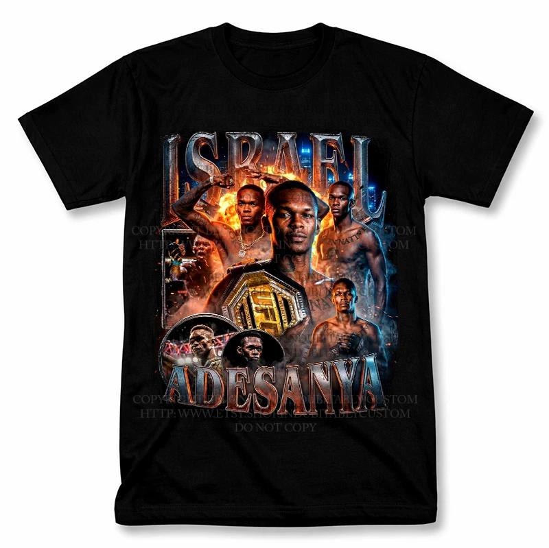 

Israel Adesanya UFC Graphic T shirt Vintage Bootleg Style MMA Tee 4XL
