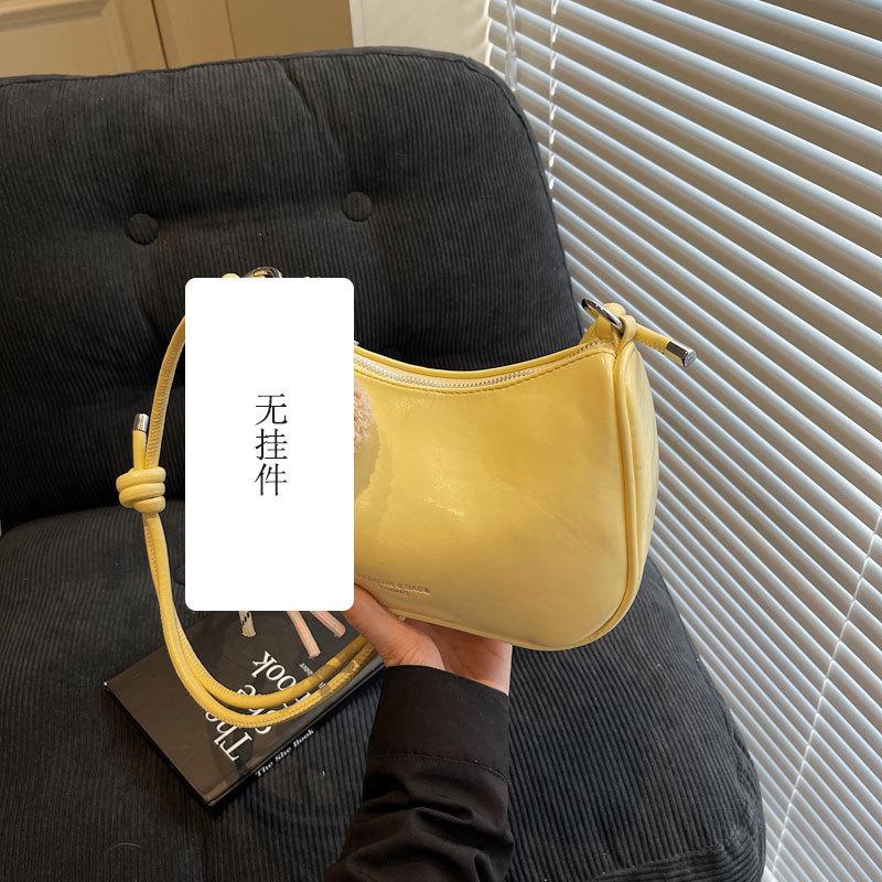 

High-end foreign style small bag women s summer 2025 new fashion niche design crossbody bag women s shoulder underarm bag жёлтый