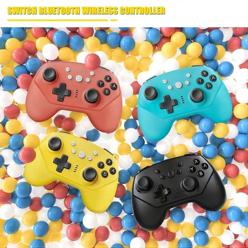 Switch Controller Wireless for Nintendo Switch/Switch Lite, Black Pro Controller with Turbo, Motion, Vibration, and Breathing Light