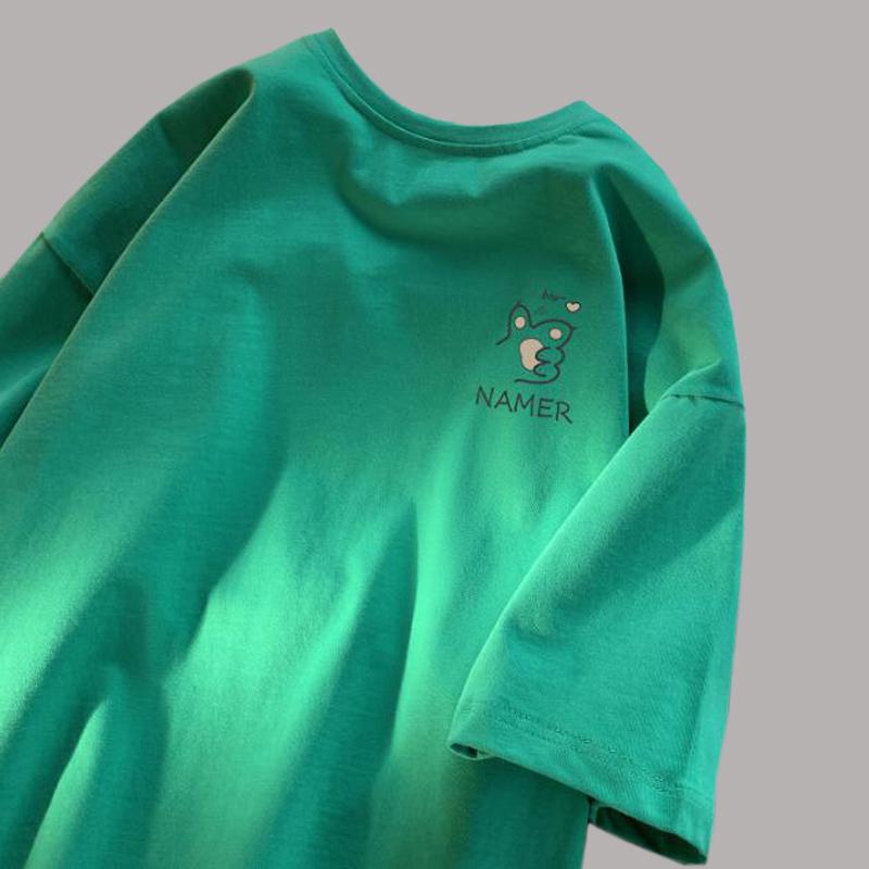 Original Cotton Short Sleeve Women's Casual Summer Loose Simple Trend Tops