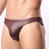 Sexy Men Lingerie G-string Thongs Underwears Faux Leather Briefs Underpants