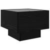 Coffee Table Black Oak Look 40 X 40 X 30 Cm Engineered Wood