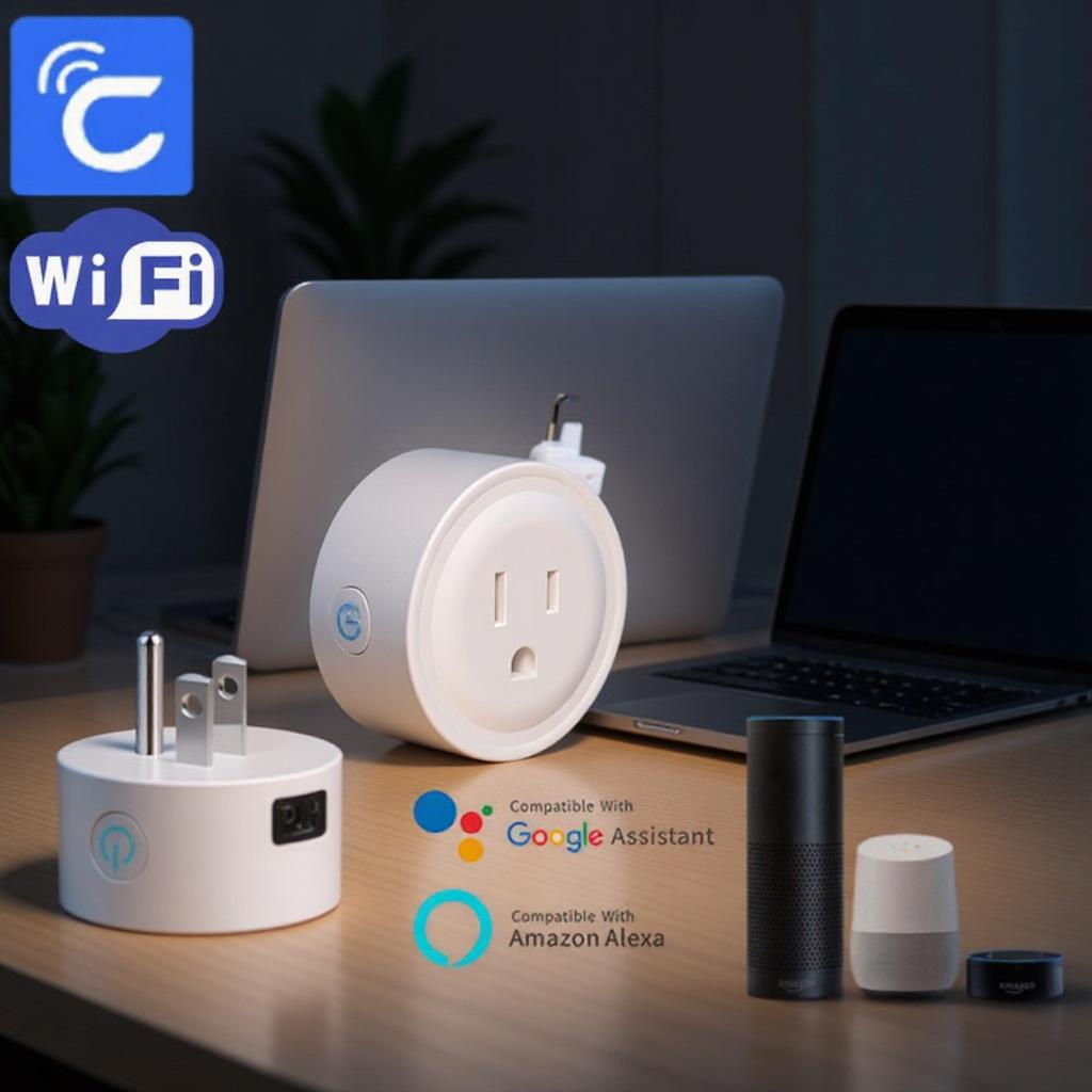 US WiFi Smart Socket Timer with Alexa & Google Home Voice Control