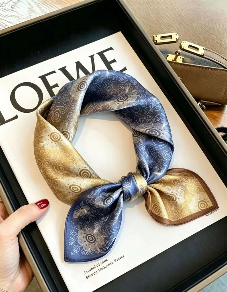 [111 Mulberry Silk] Silk Silk Scarf Spring Fashion Versatile Silk Square Scarf High-end Scarf Women