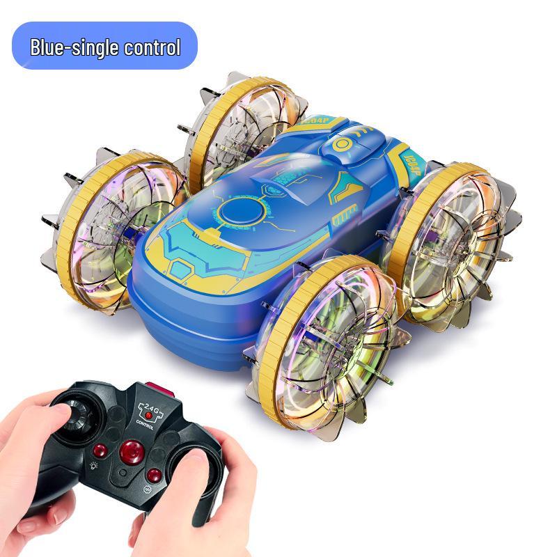 Amphibious 4WD Gesture-Control Stunt Car: Double-Sided Off-Road Tumbling Remote Control Toy for Kids