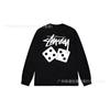 3. Cross-border Stuart long-sleeved printed t-shirt American trendy cylindrical cloth casual loose men and women the same style
