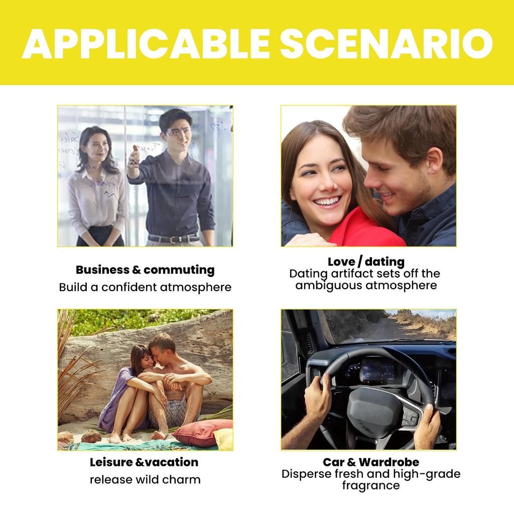 Feromonový tělový olej Parfém s dlouhotrvajícím uvolňováním Svěží a nedráždivý parfém pro páry Atmosphere 10 ml