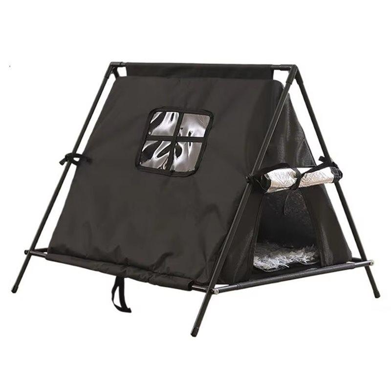 Outdoor Cat House Insulated Waterproof Winter Triangular Stray Cat Shelter For Patio Balcony Backyard Garden Park