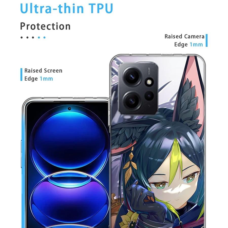 Genshin Impact Tighnari Phone Case For Redmi Note 14 15 Pro 5G 13 12 Pro Plus 11 11T 11E 11S 10 Pro 10S 9 9S Cover Cell Clear TP