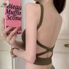 Women's Breast Pad Beautiful Back Short Camisole Summer Hot Girl Tube Top Bras
