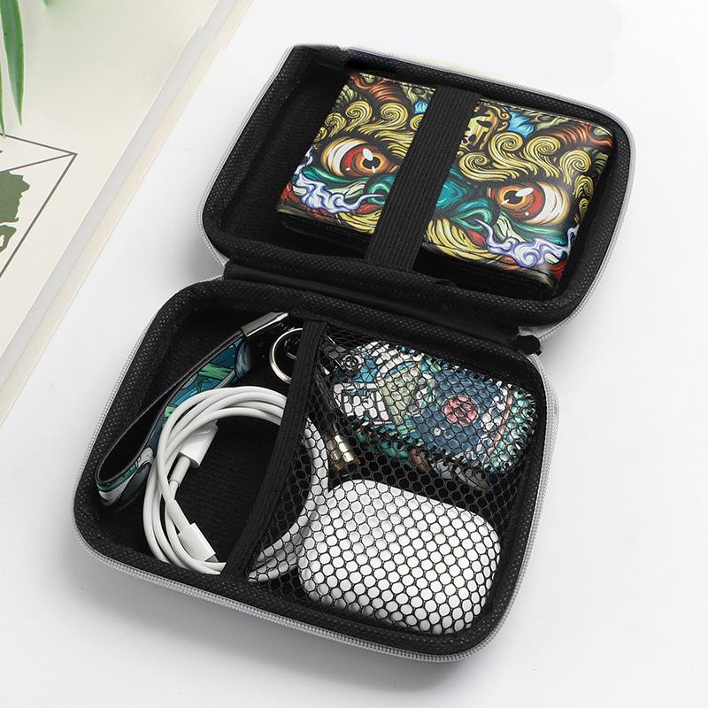 Eva Portable Earphone Storage Bag Usb Data Cable Charger Organizer Bag Charger U Disk Harddisk Shockproof Protective Cover