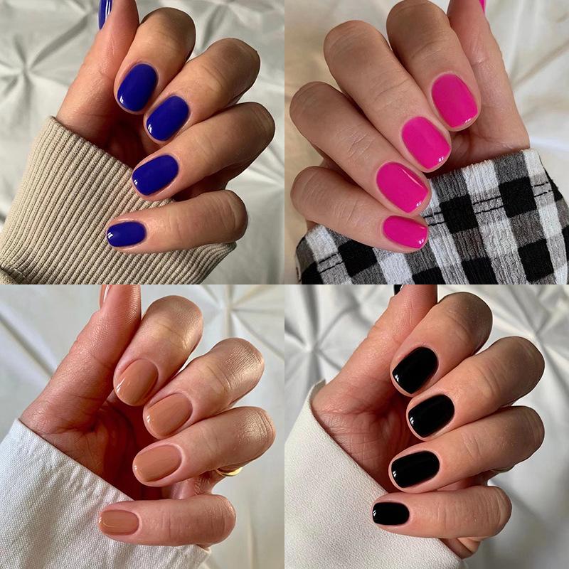 Removable Short Solid Color Nail Tips - Advanced Wearable Nail Art
