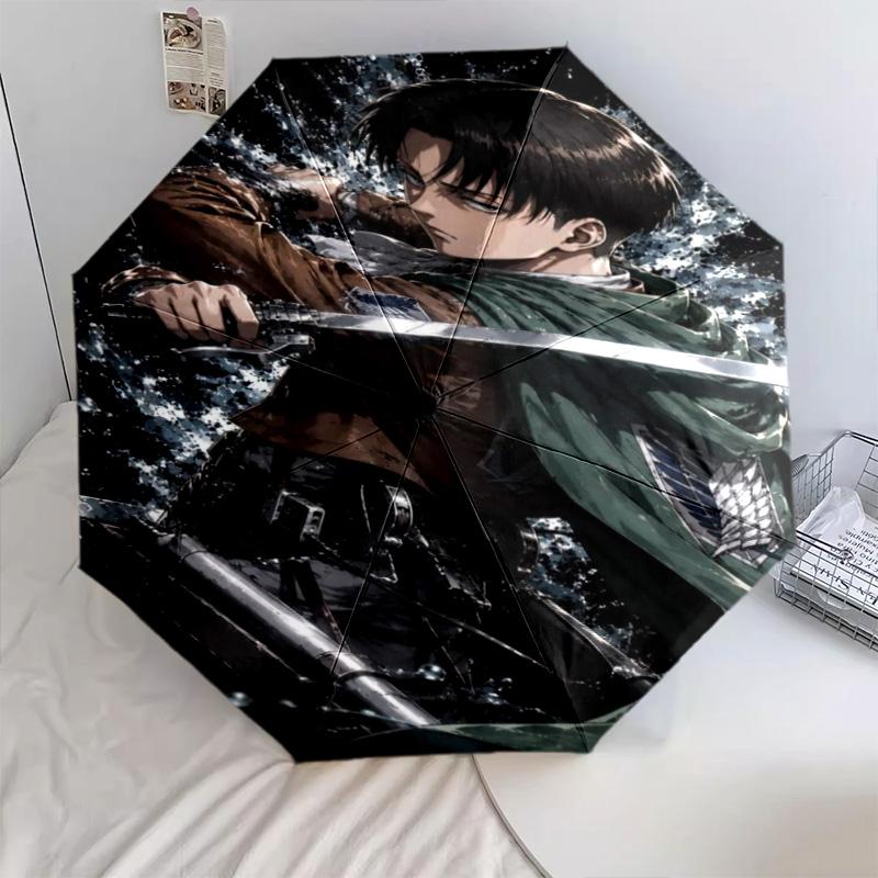 Attack Titan Automatic Umbrella - Suitable Travel Outdoor Portable Umbrella Birthday Gift Daily Essentials
