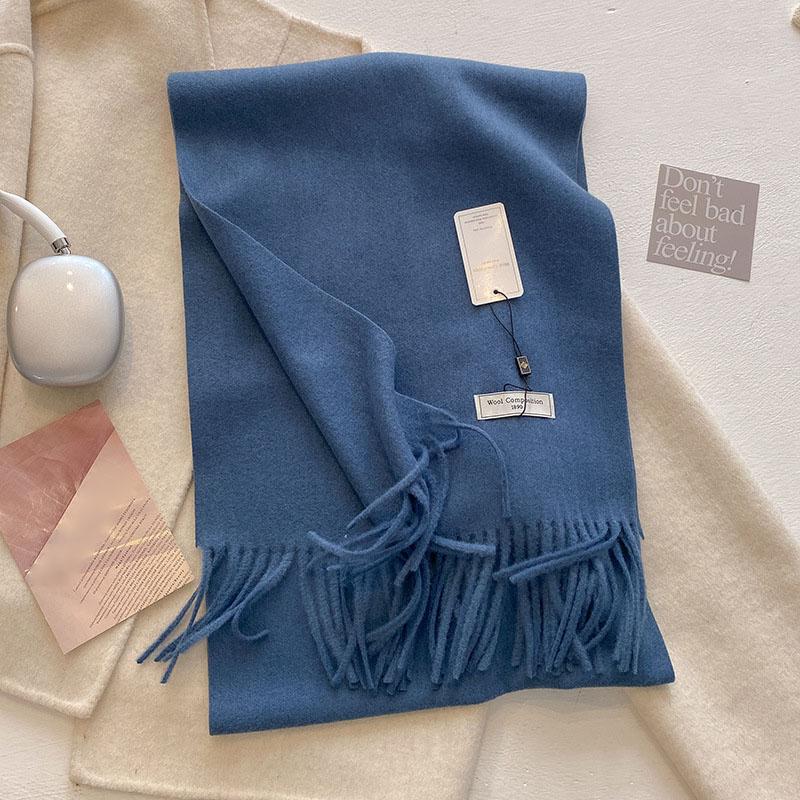 Luxury Cashmere Wool Scarf For Women  Winter Warm Pashmina Thicken Soft Shawl Wrap Stole Daily Use Fashion Elegant Wool Scarf