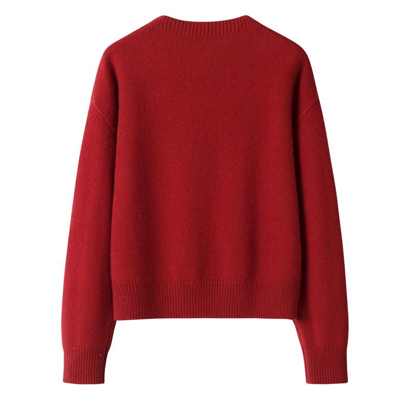 Handmade Embroidered Cashmere Sweater Cardigan - Autumn/Winter Fashion Knitwear