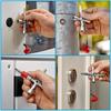 4in1 Silver Key Wrench Electrical Elevator Control Cabinet Valve Multi Purpose Zinc Alloy Triangular Wrench Portable Hand Tools