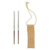 Foldable Wood Chopsticks Portable Detachable Wooden Flatware Chopsticks for Outdoor Camping