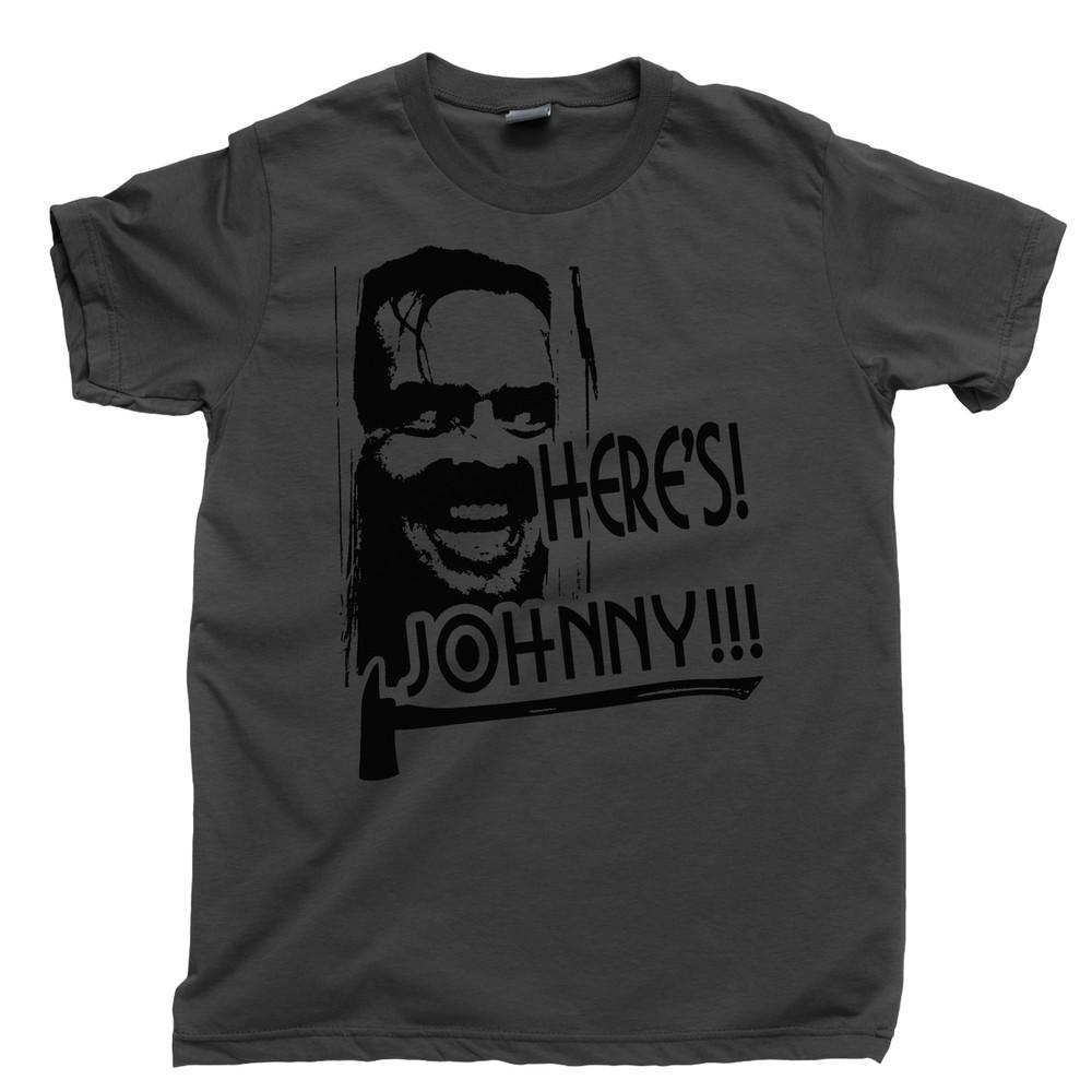 

THE SHINING HERES JOHNNY Stanley Kubrick Stephen King Movie Blu Ray DVD Unisex T-Shirt XXL