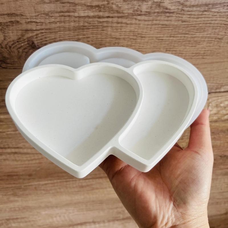 Jewelry Storage Epoxy Mould for Unique Heart Epoxy Resin Mould Perfect for Jewelry Maker Craft Gift