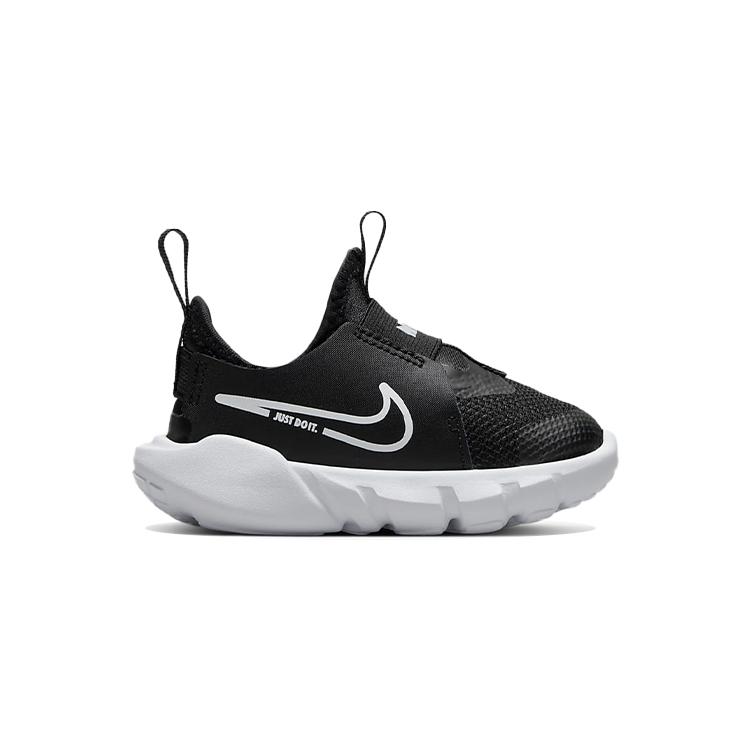 New Nike Flex Runner 2 Slip Resistant Cushioning Abrasion Resistant Low Top Running Shoes Black Infant And Toddler DJ6039-002