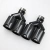 BMW Universal Y-Type Dual Carbon Fiber Black Exhaust Muffler & Tip