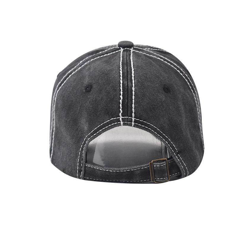Distress Embroidered NY Letters Baseball Hats Sunshade New Unisex Versatile Retro Broken Style Peaked Caps Fashion Personal Ins