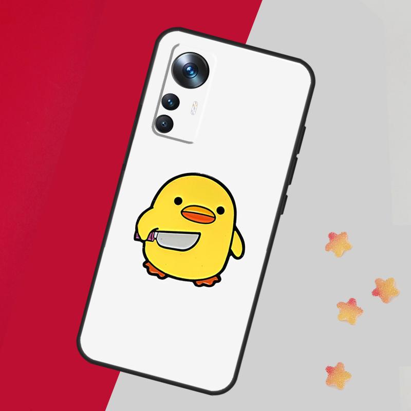 Cartoon Duck Knife Case For Xiaomi 14 13 11T 12T 13T Pro 12 Lite 12X POCO X3 X5 Pro X4 F4 M5 M5s F3 F5 Cover