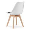 MARK chair black and white / natural legs x 1