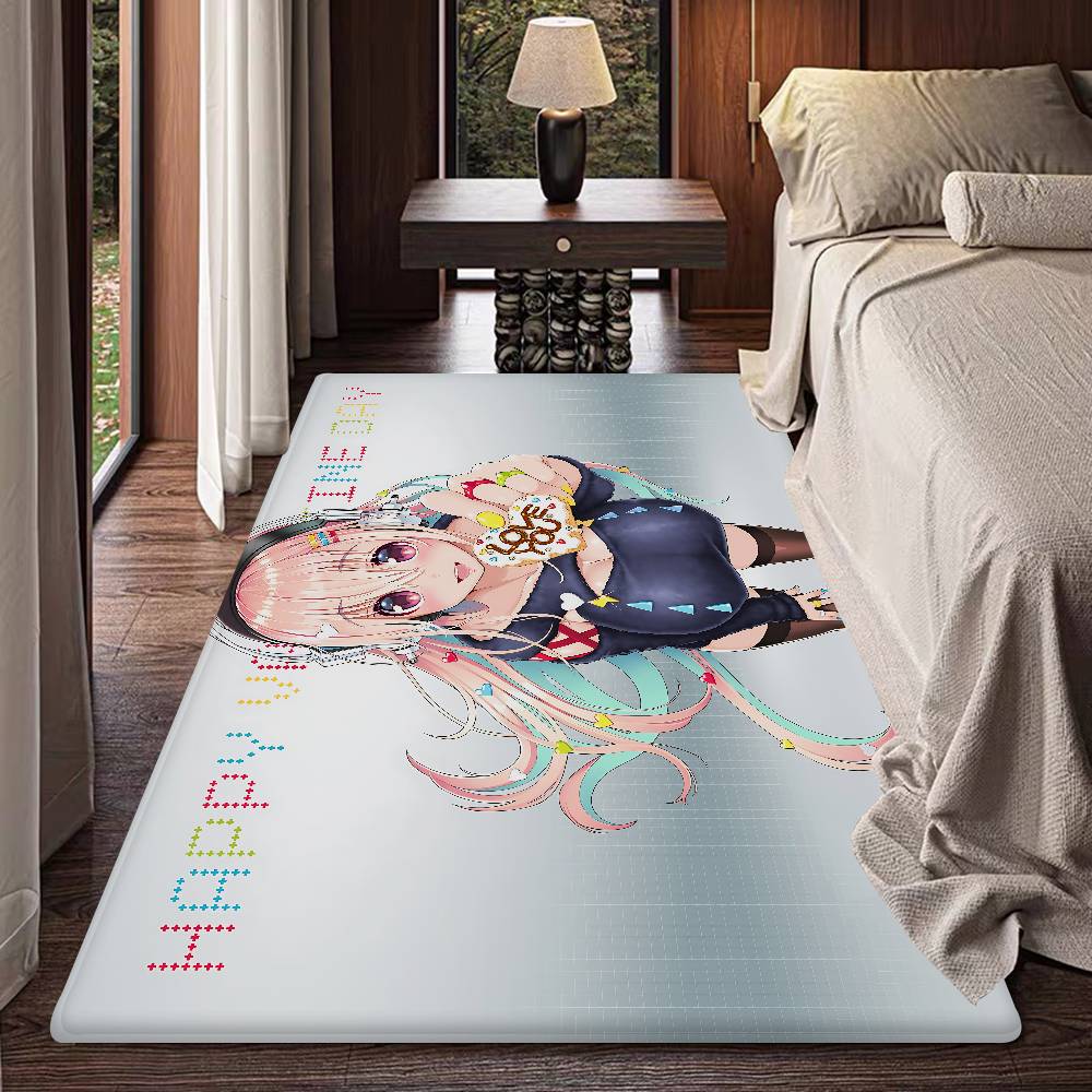 S-Super Sonico Hallway Carpet INS Style Soft Bedroom Floor House Laundry Room Mat Anti-skid Bedside Area Rugs