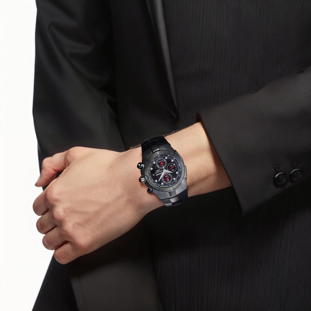 SEIKO Chronograph Series Quartz Movement Stainless Steel Ion Plated Strap Watch Men's Watches SNA765J1