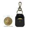 Elegant Leather Ring Holder Keychain Practical Leather Keychain with Pouch Essential Accessory for Active Lifestyles