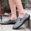 Herren Weiße Slipper Slipper Grau Fahrschuhe Flach Schwarz Wanderschuhe Walking Orthopädische Handgefertigte Schuhe Übergröße