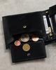 Men's Leather Wallet N992-RVT Black+Navy