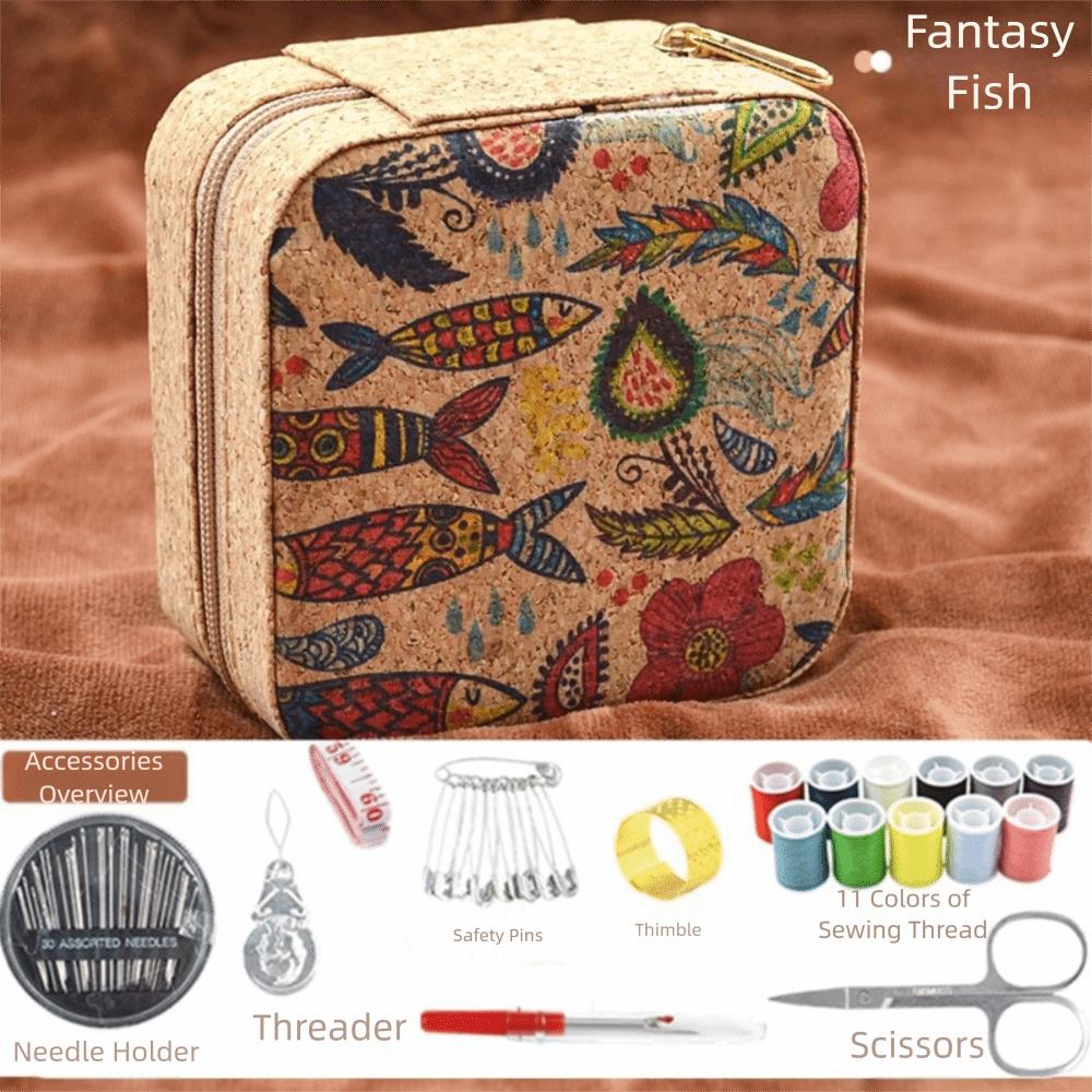 

18Pcs DIY Sewing Set 11 Thread Colors Multifunctional Sewing Box with Storage Box Stitching Thread Set for Quilt Sewing