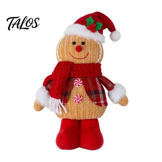 Creative Christmas Dolls for Home Gingerbread Plush Doll Decoration, Stuffed Boy Girl Indoor Winter Festive Soft Furnishings Ornament Tiered