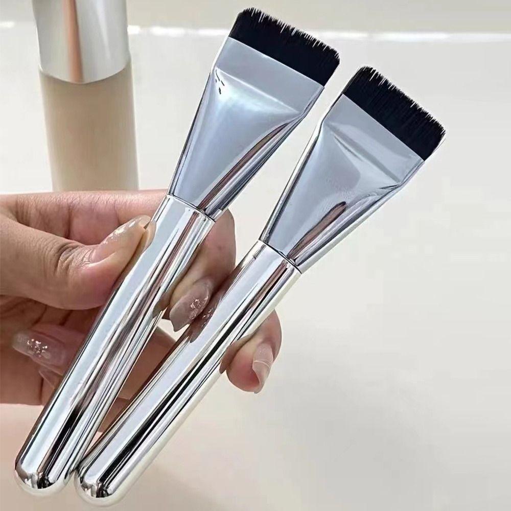 Bare Skin Koreansk Foundationbørste Koreansk Concealerbørste Flat Hode Sminke Ansiktsmaske