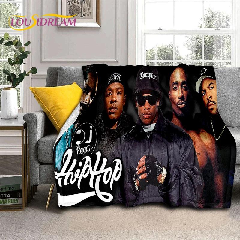 Hip Hop Rapper Art Legend Star 3D Blanket,Soft Throw Blanket for Home Bedroom Bed Sofa Picnic Travel Office Cover Blanket Kids